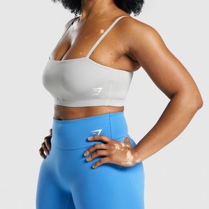 Gymshark Grey bandeau sports bra